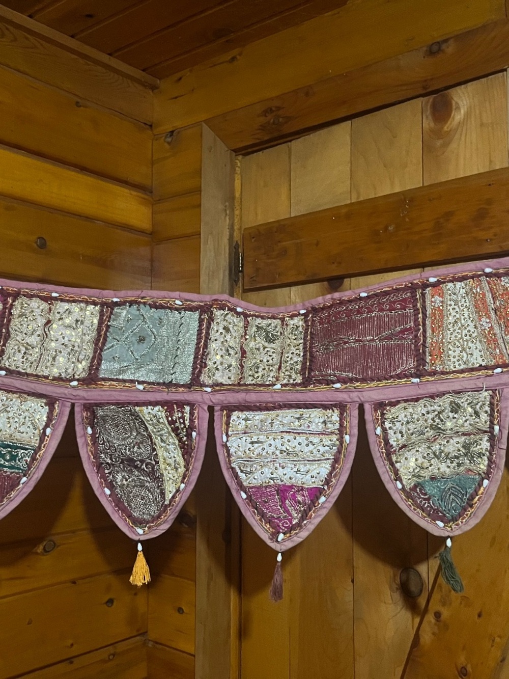 2 pc Indian Bohemian pennant door decor
